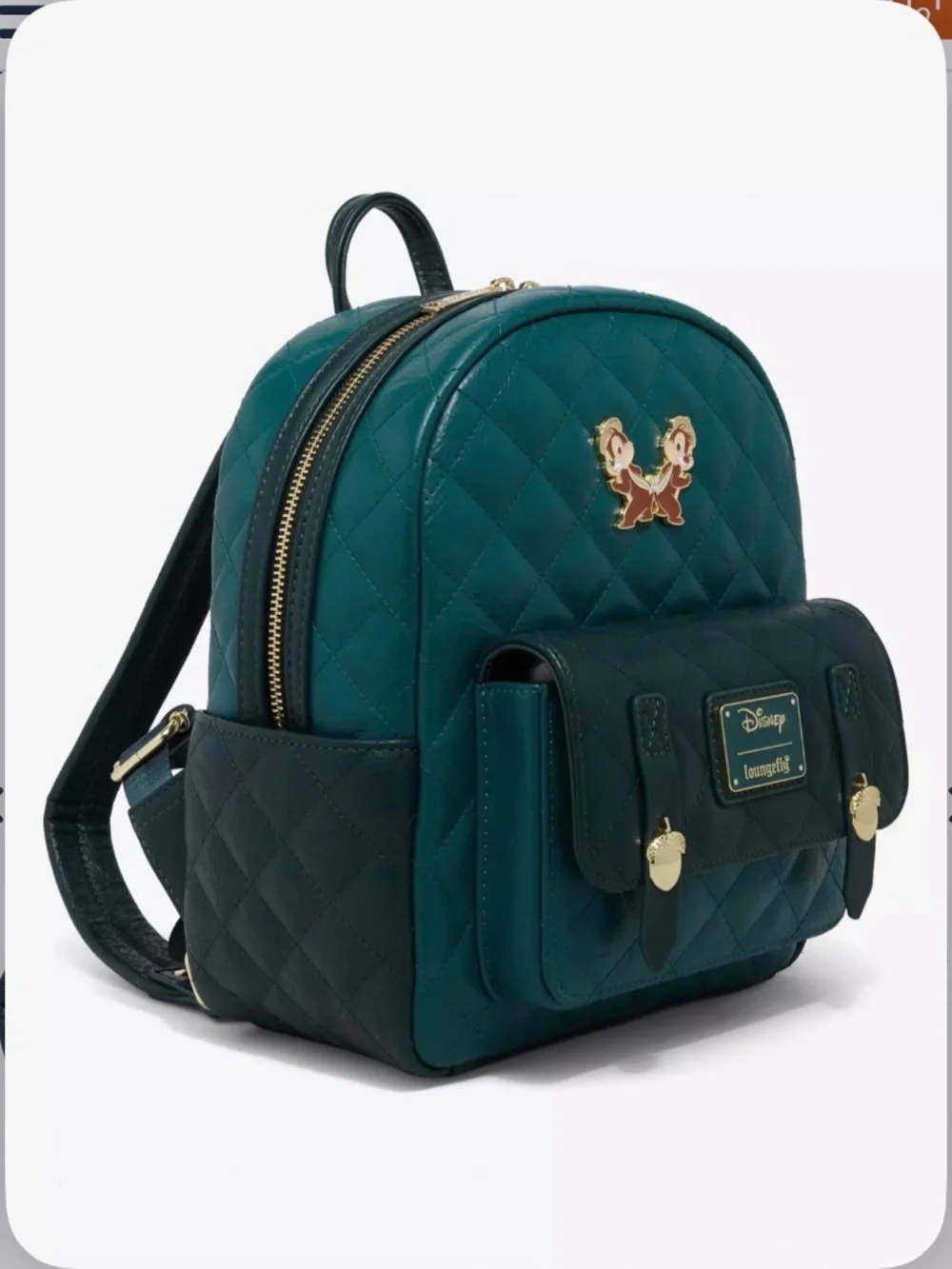 Loungefly Disney Chip & Dale Quilted Mini Backpack — BoxLunch Exclusive